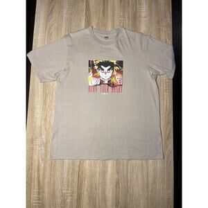 Uniqlo Demon Slayer Rengoku Kyojuro Burn Your Heart Brown TShirt Large